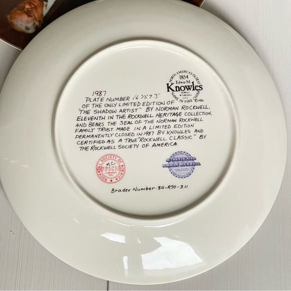 NORMAN ROCKWELL | "The Shadow Artist" 1987 Heritage Collection #11 - Picture 3 of 7